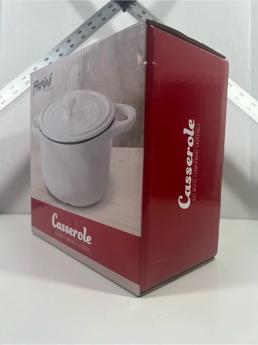 Parini Cookware 2 QT White Flameproof Casserole!